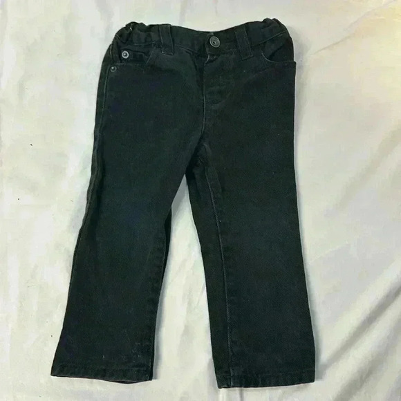 The Children's Place - black denim toddler jeans. Size 18-24 months - Picture 1 of 5